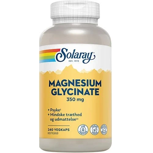 Magnesium Glycinate 350 mg Solaray 240 Vegkaps 